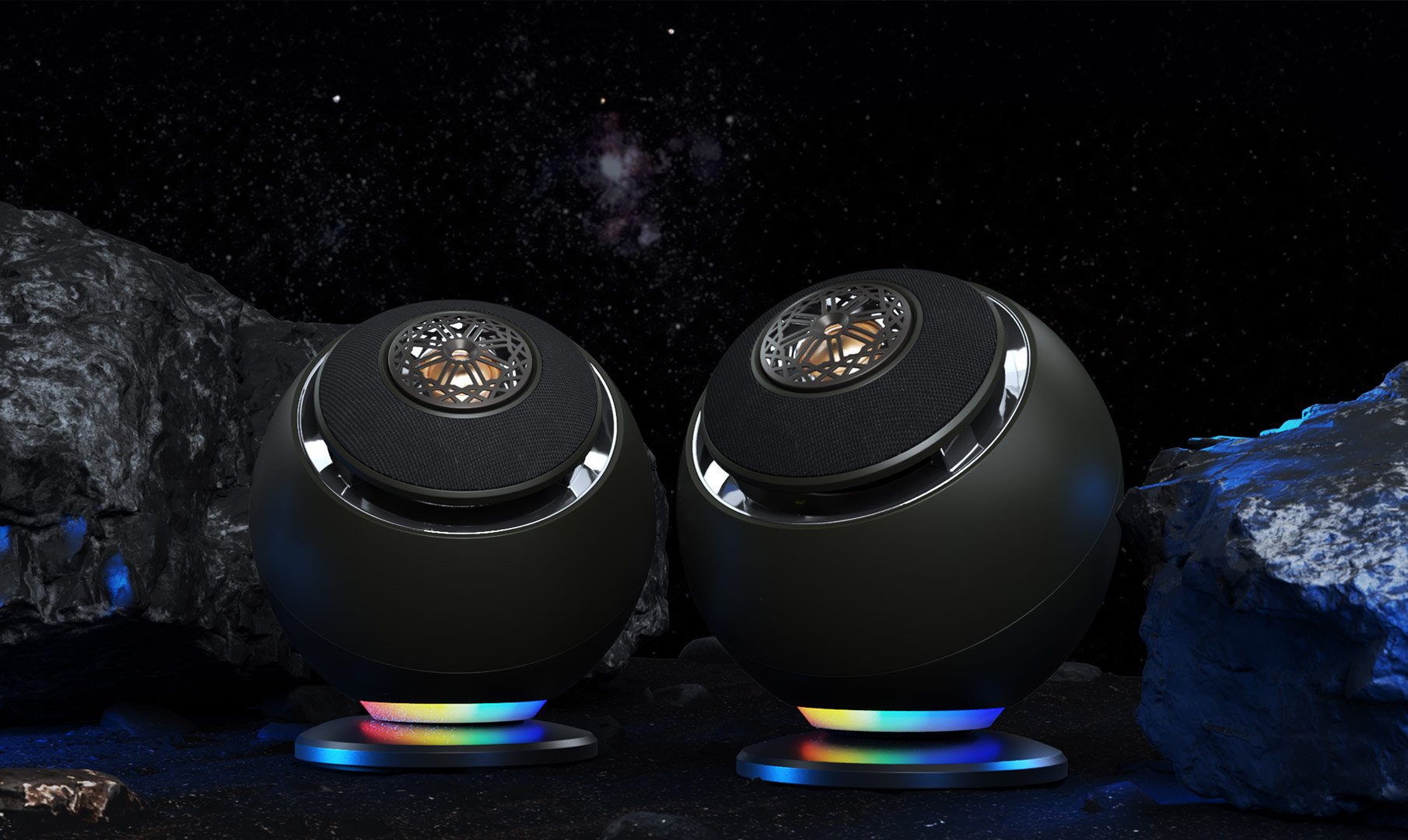 Creative Pebble Nova Premium 2.0 USB-C Speakers with Coaxial Drivers