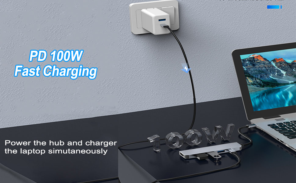 5 in 1 USB C Hub