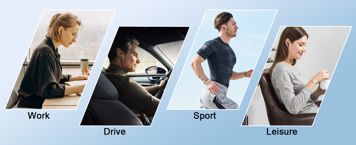 Wireless Earbuds, Bluetooth 5.4 Headphones Deep Bass, 50H Playtime In Ear Earphones