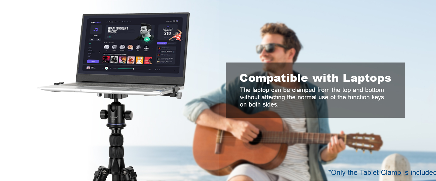 Aluminum iPad Tripod Holder Mount Adapter