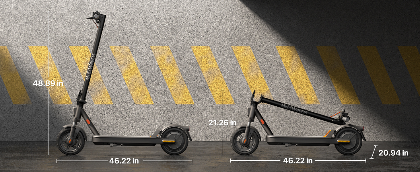 electric scooter dimension