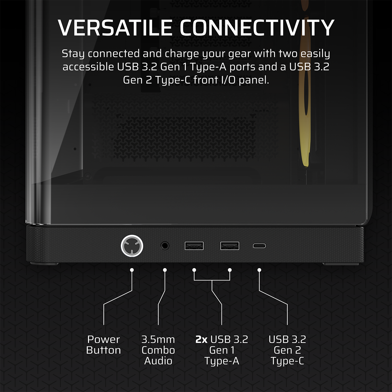 CORSAIR FRAME 4500X RS-R ARGB Panoramic Glass Mid-Tower PC Case - White