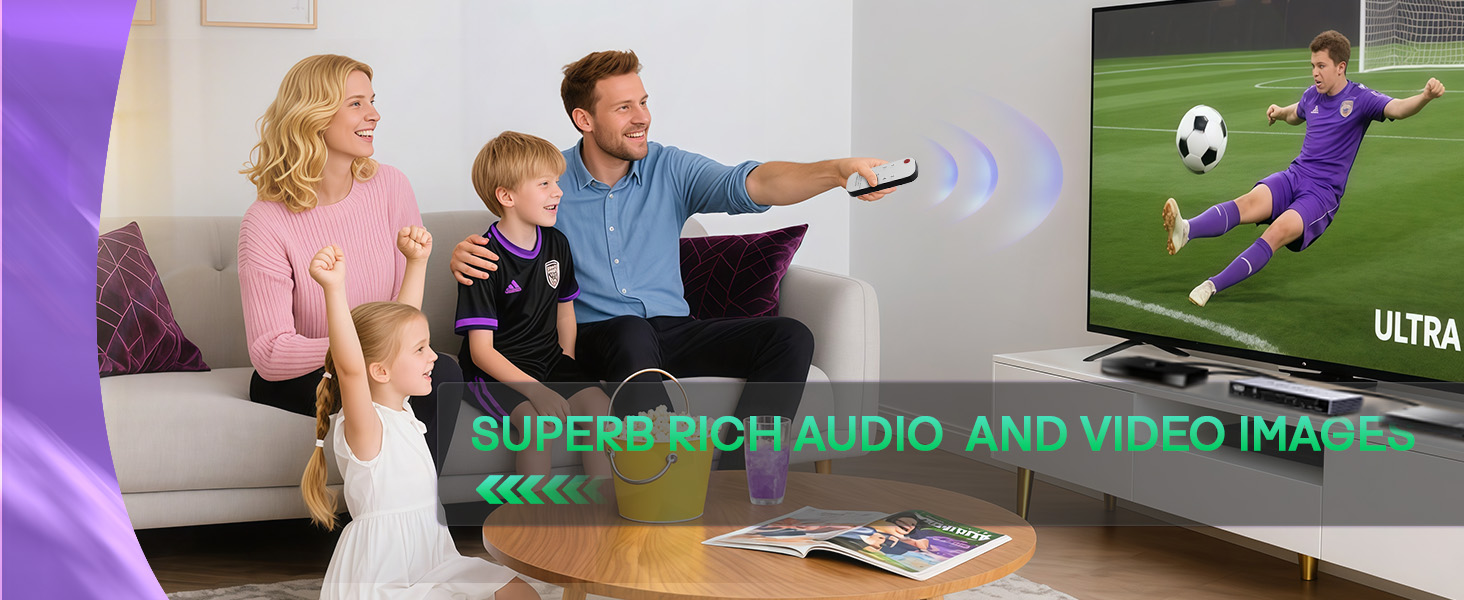 HDMI2.1 Splitter with 48Gbps bandwidth, no lag, blackouts, or flickering