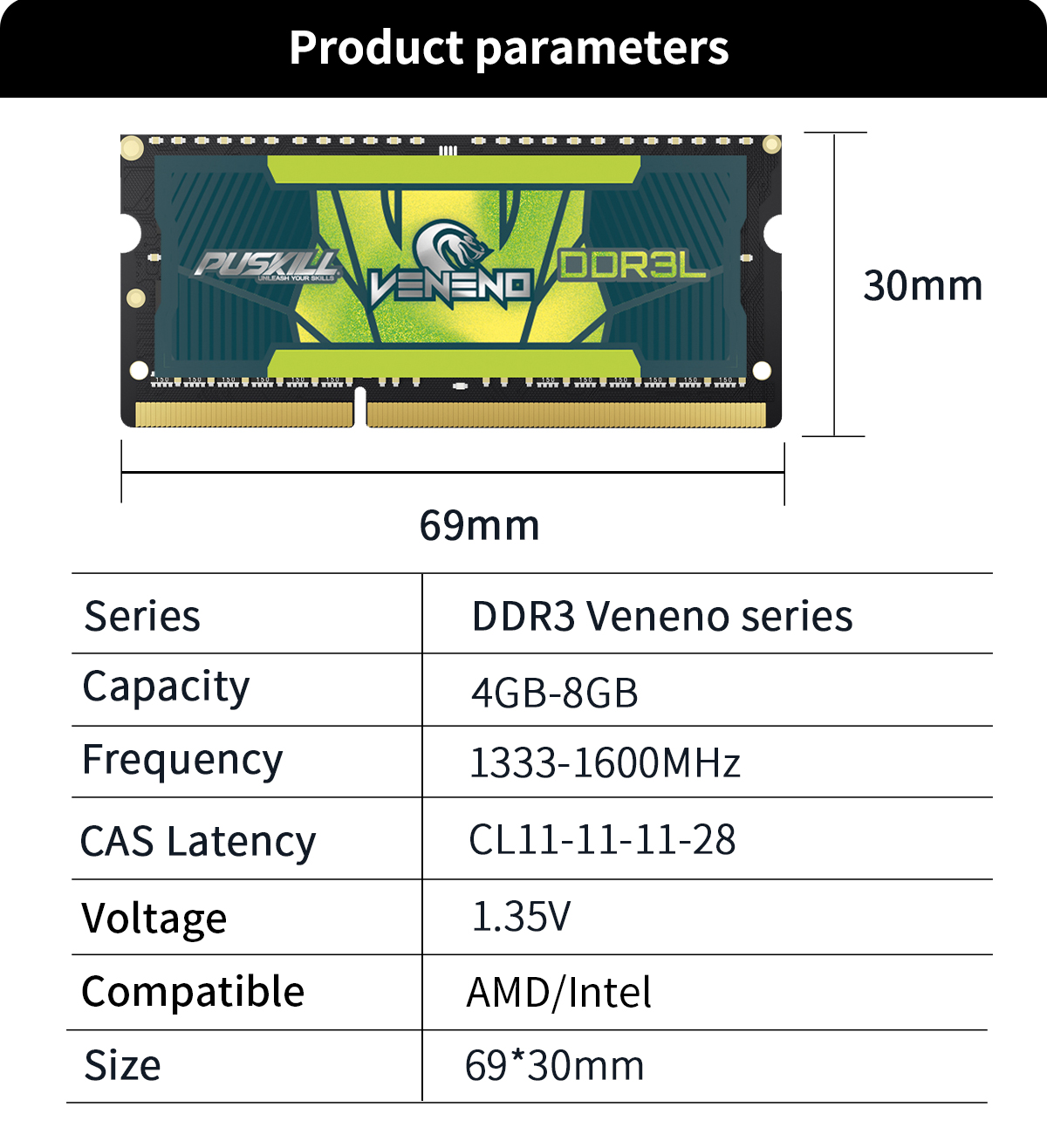 DDR3L Memory RAM