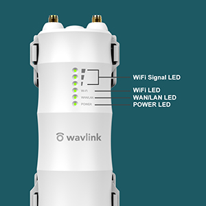 Wavlink N300 Amplificateur WiFi/Repeteur WiFi Puissant Exterieur en Charge  Poe/RP-SMA-Schnittstellendesign/ 2 x 11 dBi-Richtantenne : :  Informatique