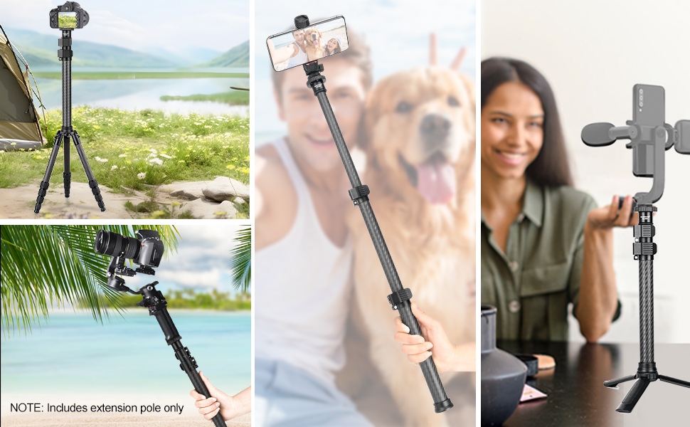 Carbon Fiber Tripod Extension Pole