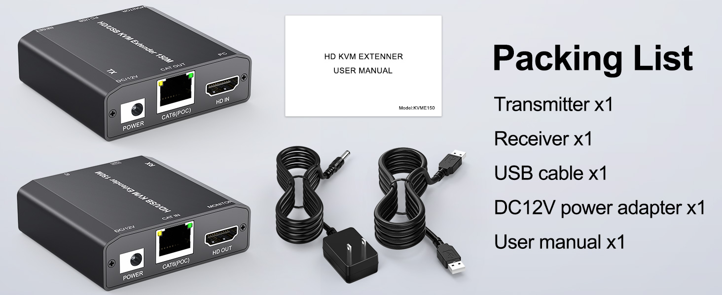 HDMI USB KVM Extender support 1080P