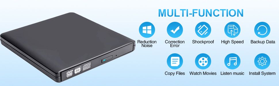 External CD DVD Drive for Laptop