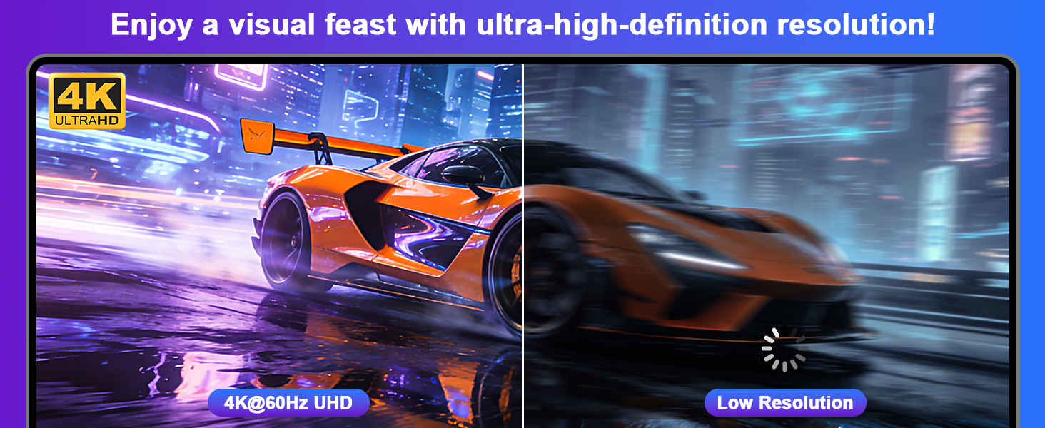 HDMI KVM Switch 2 Monitors 1 Desktop and 1 Laptop 4K@60Hz, Dual Monitor KVM Switch Docking Station