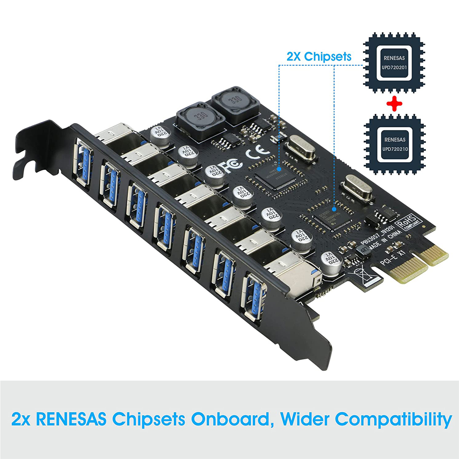 usb 3.0 controller card adapter pci-e 1x