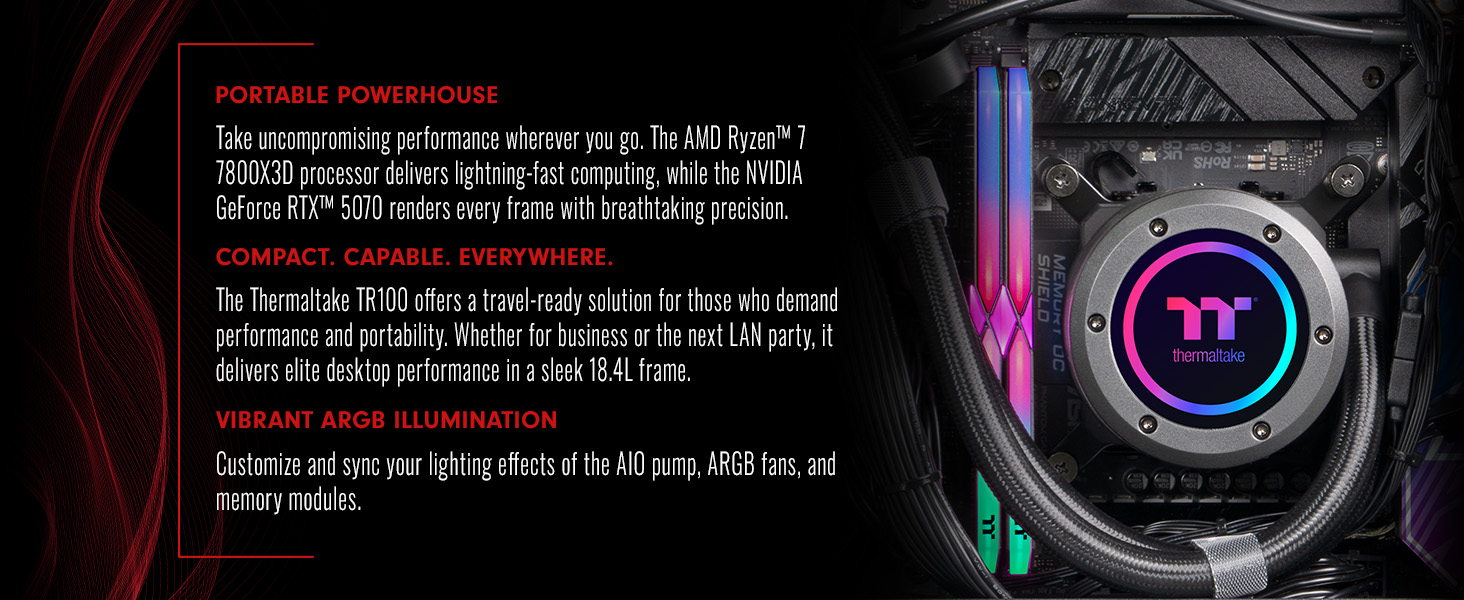 Thermaltake LCGS Traveler 7870 Mini-ITX Gaming PC