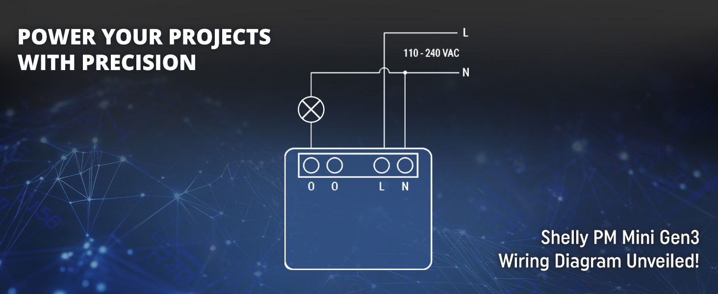 Shelly PM Mini Gen3 - Product Diagram