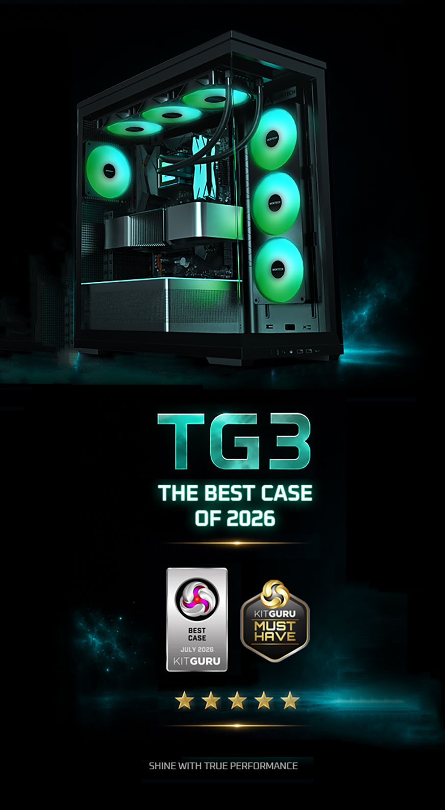MONTECH TG3 ATX Mid Tower PC Case