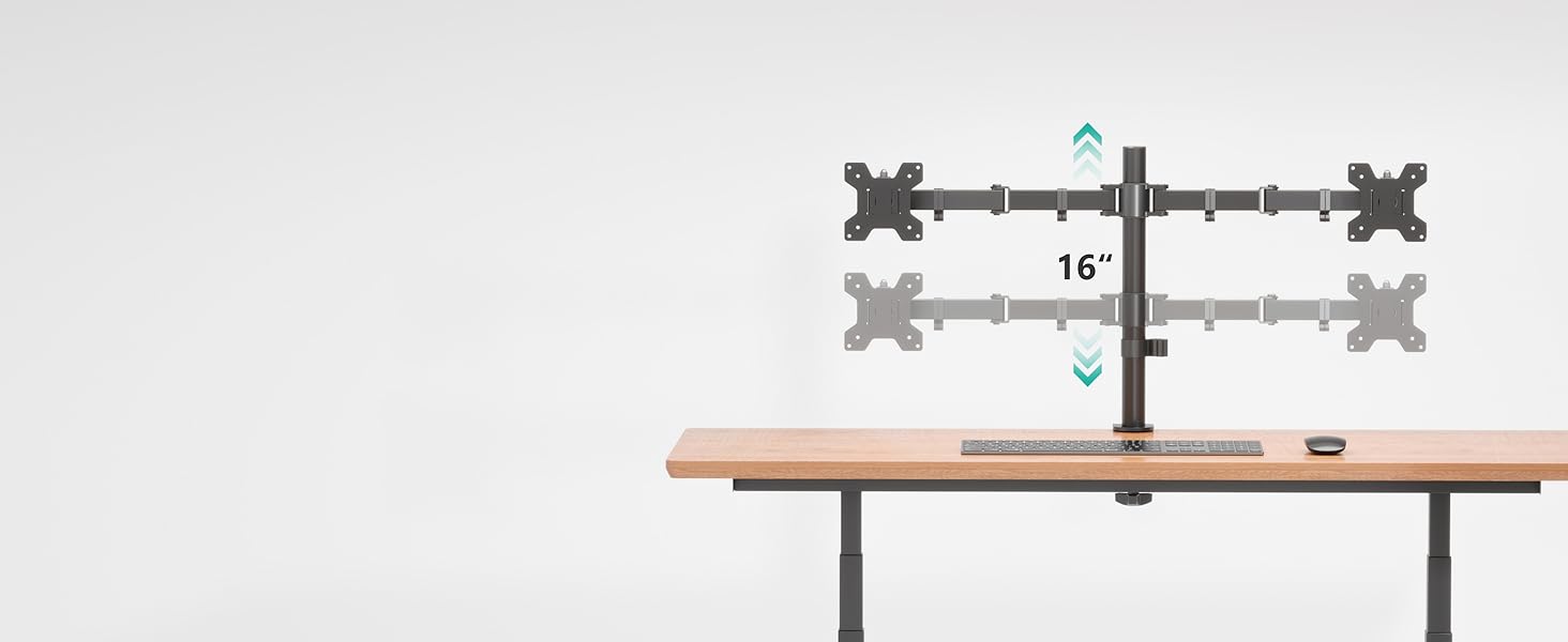 Monitors can be placed in portrait or landscape orientation