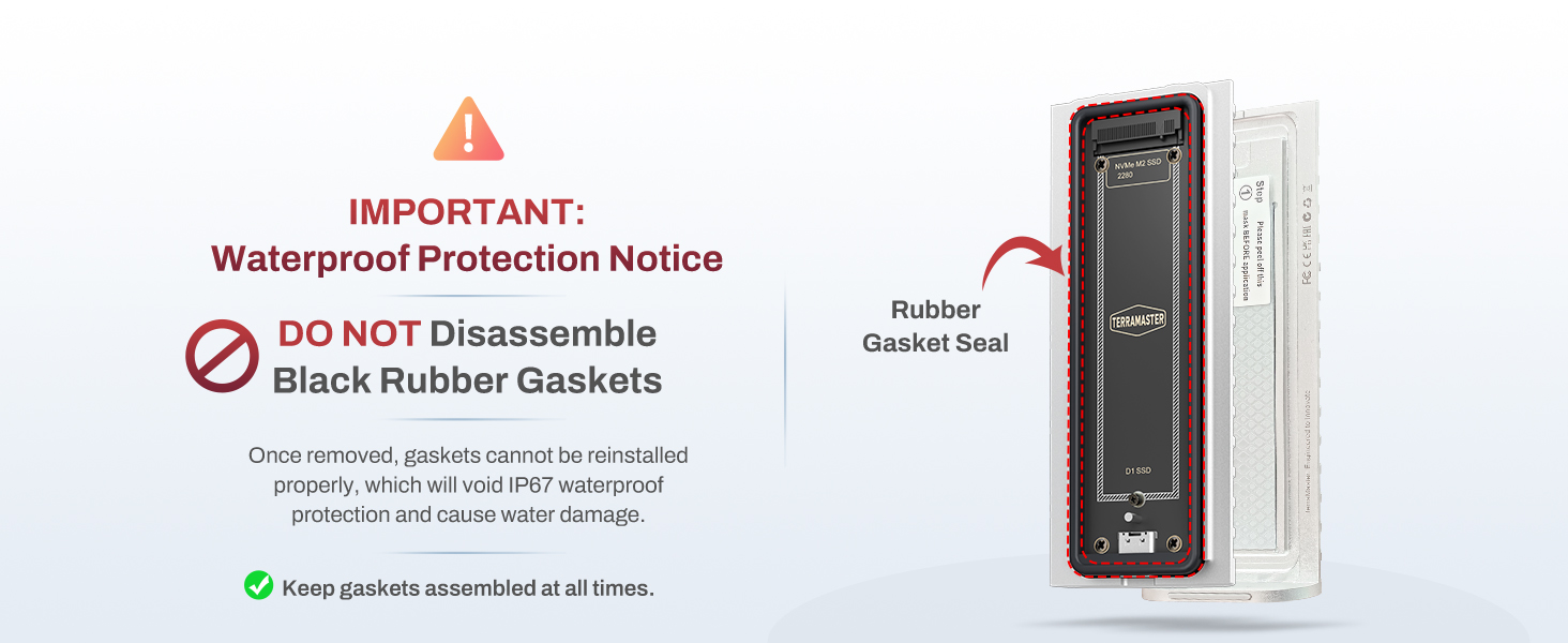 Don't disassemble Gasket