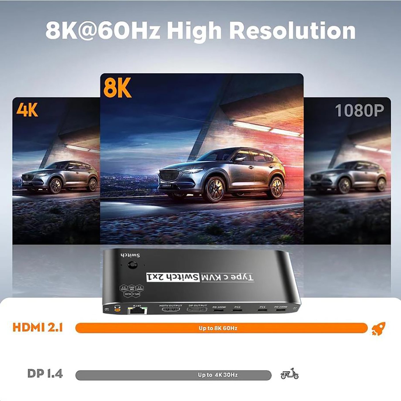 Enjoy 8K Resolution