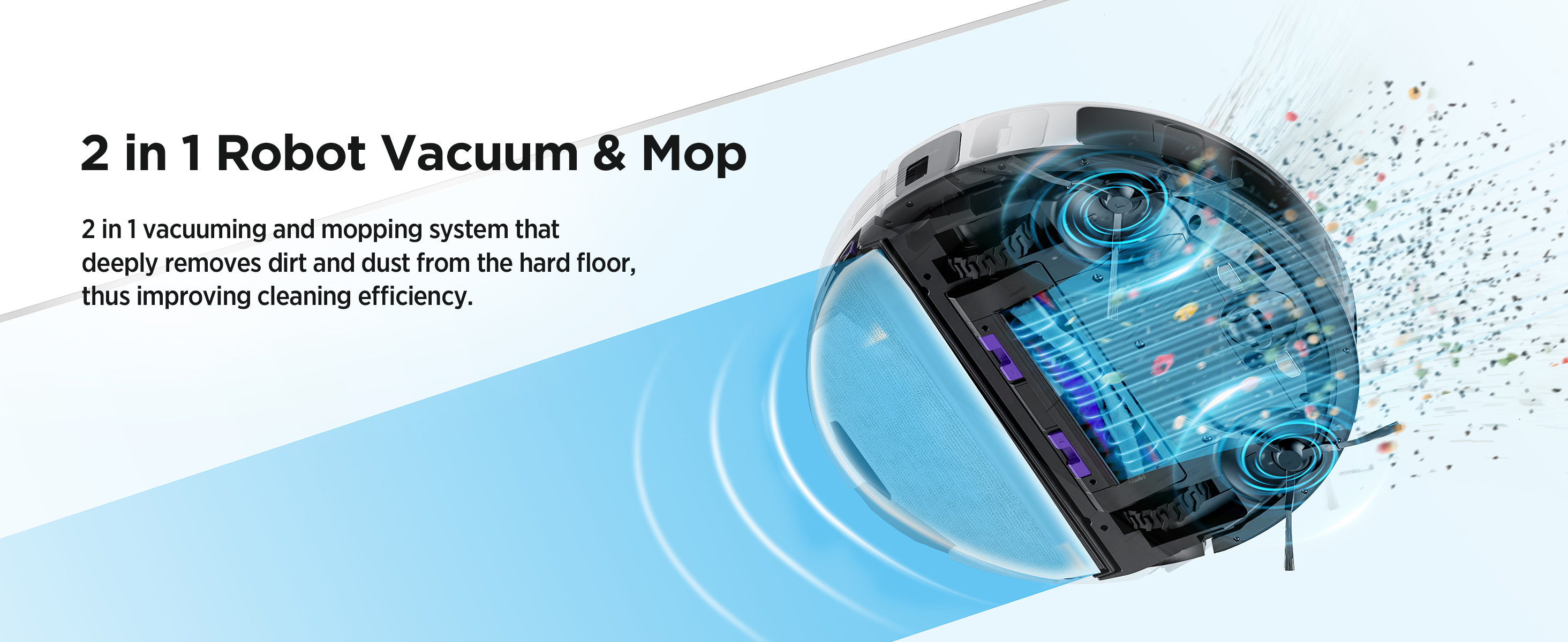 2 in 1 Robot Vacuum&Mop