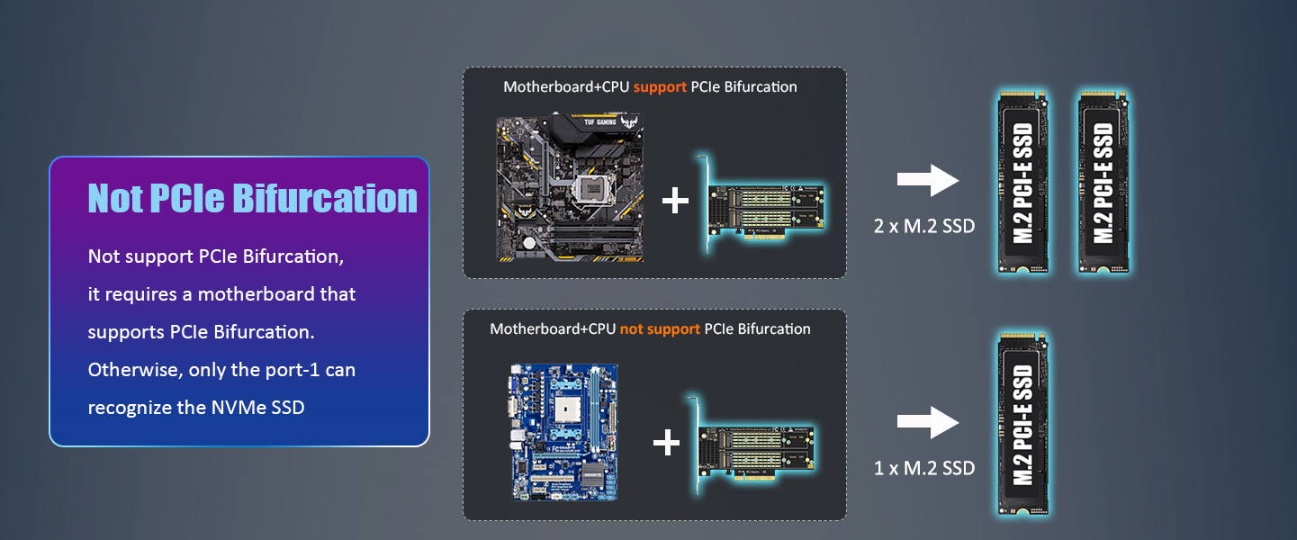 Dual M.2 NVMe to PCIe 4.0 X8