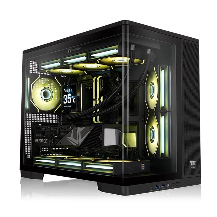 Thermaltake Arcus 280 TG ARGB Micro Tower Chassis - Black