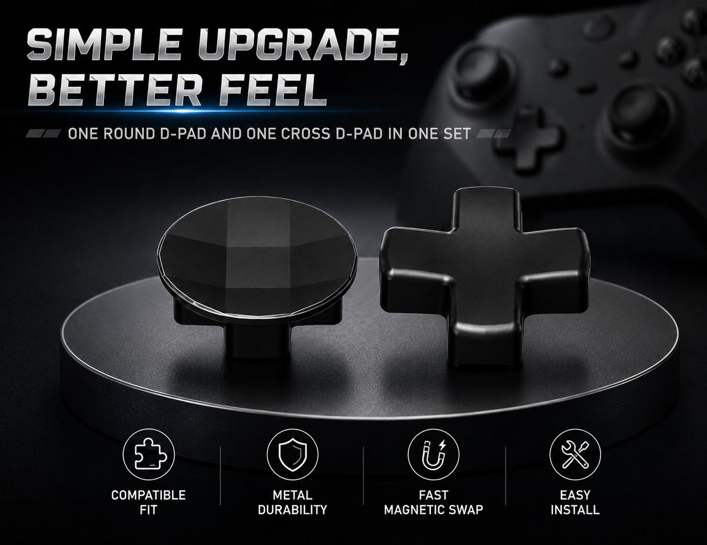 elite controller upgrade, magnetic d-pad set