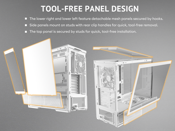  Antec C6 Curve Air White Mid-Tower Case