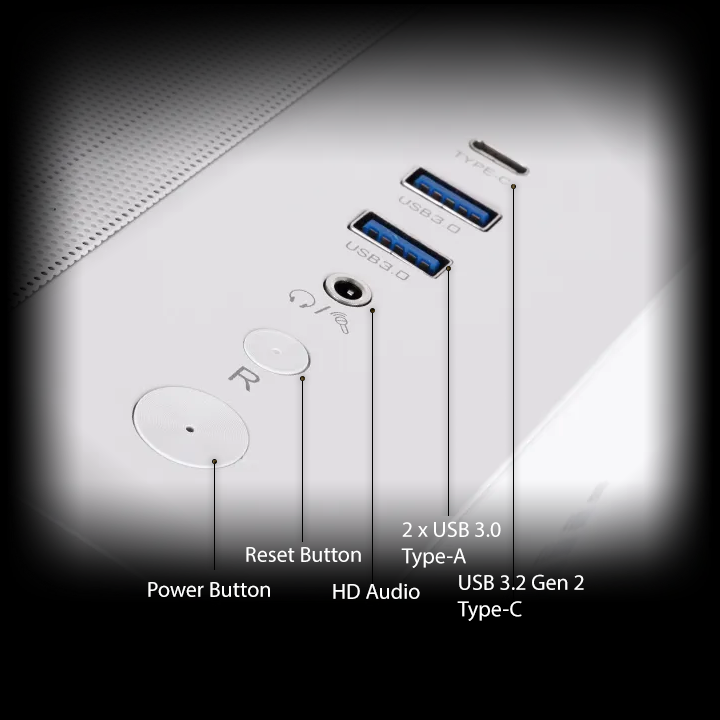 Thermaltake Vision 330 CR ARGB Snow Mid Tower Computer Case