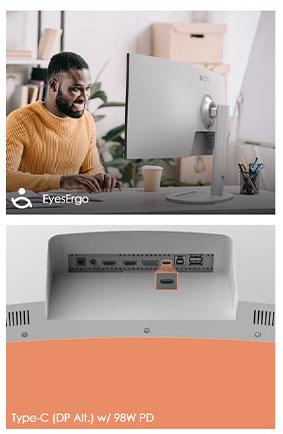 MSI Modern MD342CQPW Curved Computer Monitor