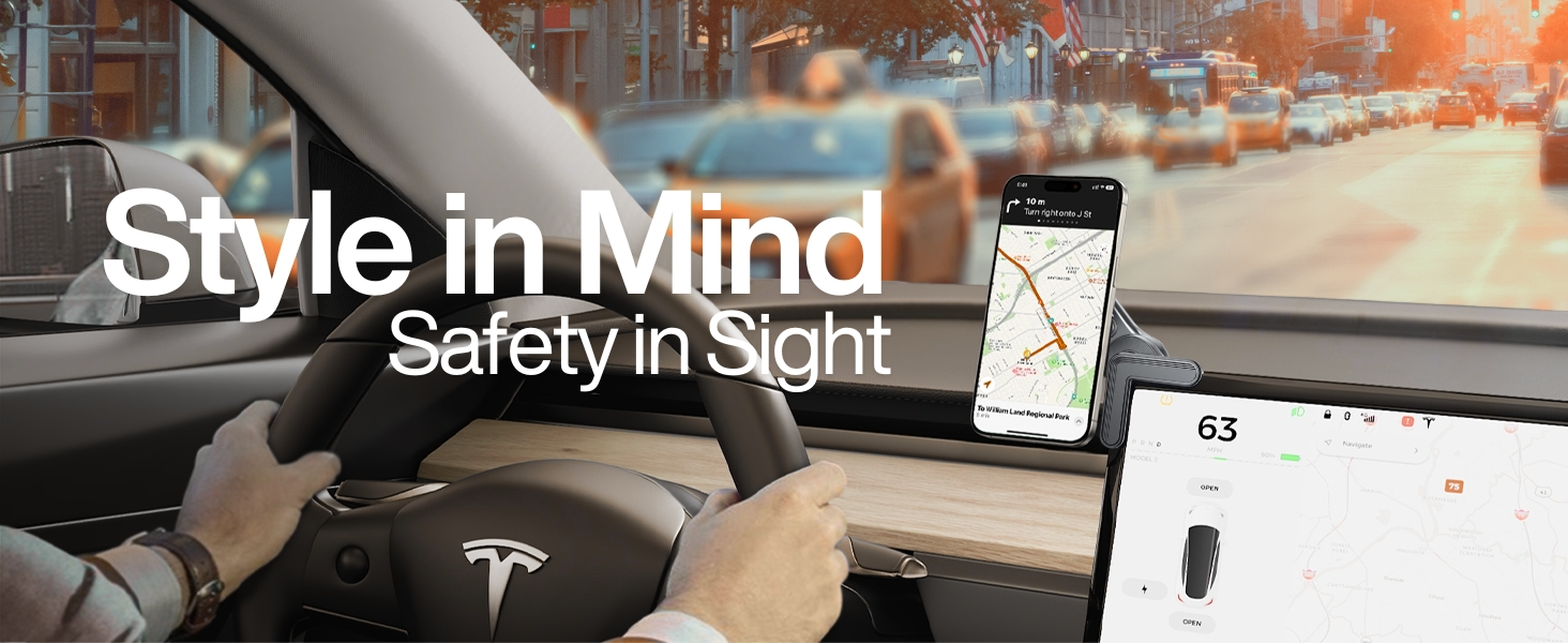 tesla touchscreen phone mount