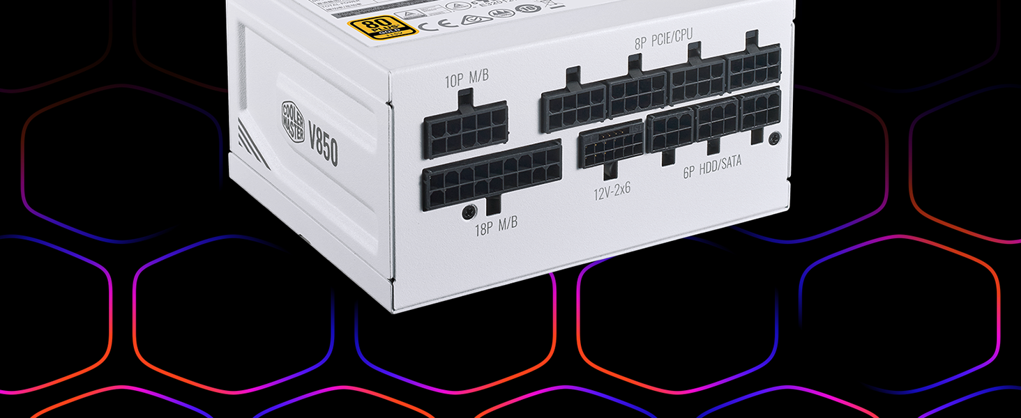 Cooler Master V850 SFX Gold 850W Fully Modular Power Supply White