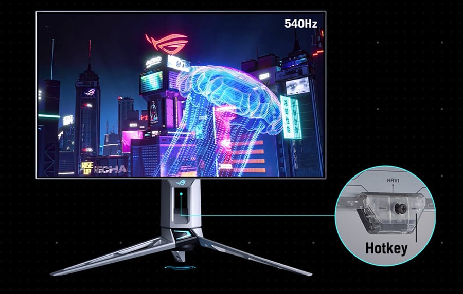 ASUS ROG Swift OLED PG27AQWP-W gaming monitor
