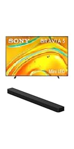 SONY K98XR50 Google TV with HT-A8000 Theater Soundbar with Amber Screen Cleaner