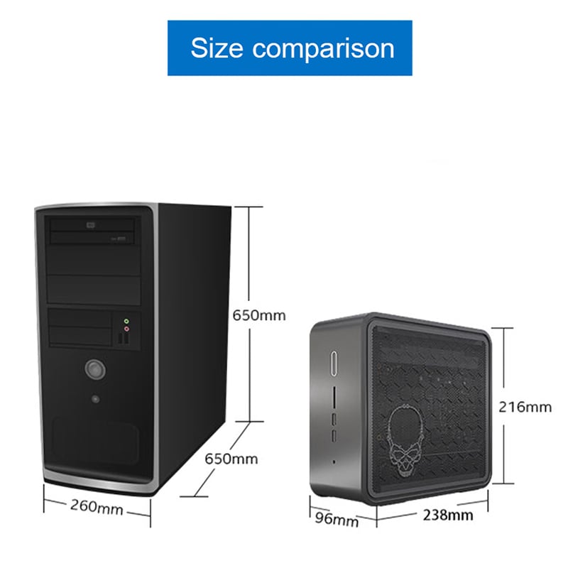 Intel NUC 9 Ghost Canyon Intel® Core i9-9980HK, Intel UHD 630