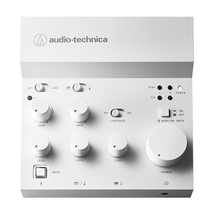 Audio Technica AT-UMX3WH Live Streaming USB Audio Mixer Interface