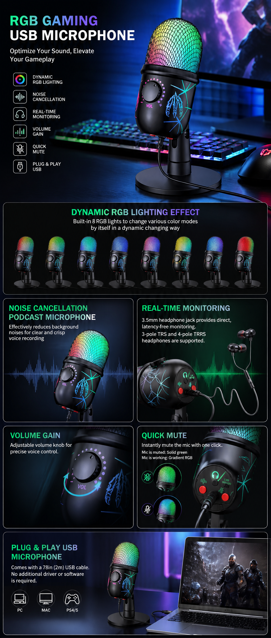 Bailink Gaming Microphone