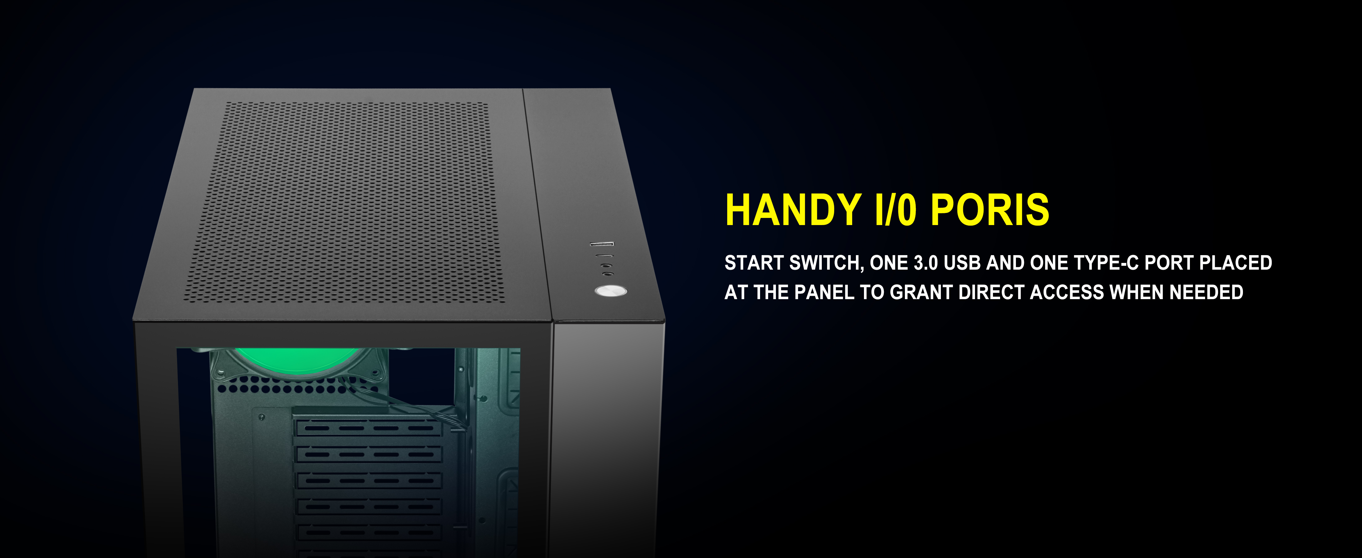 PC CASE ATX Mid Tower Case Tempered Glass Gaming Computer Case Without