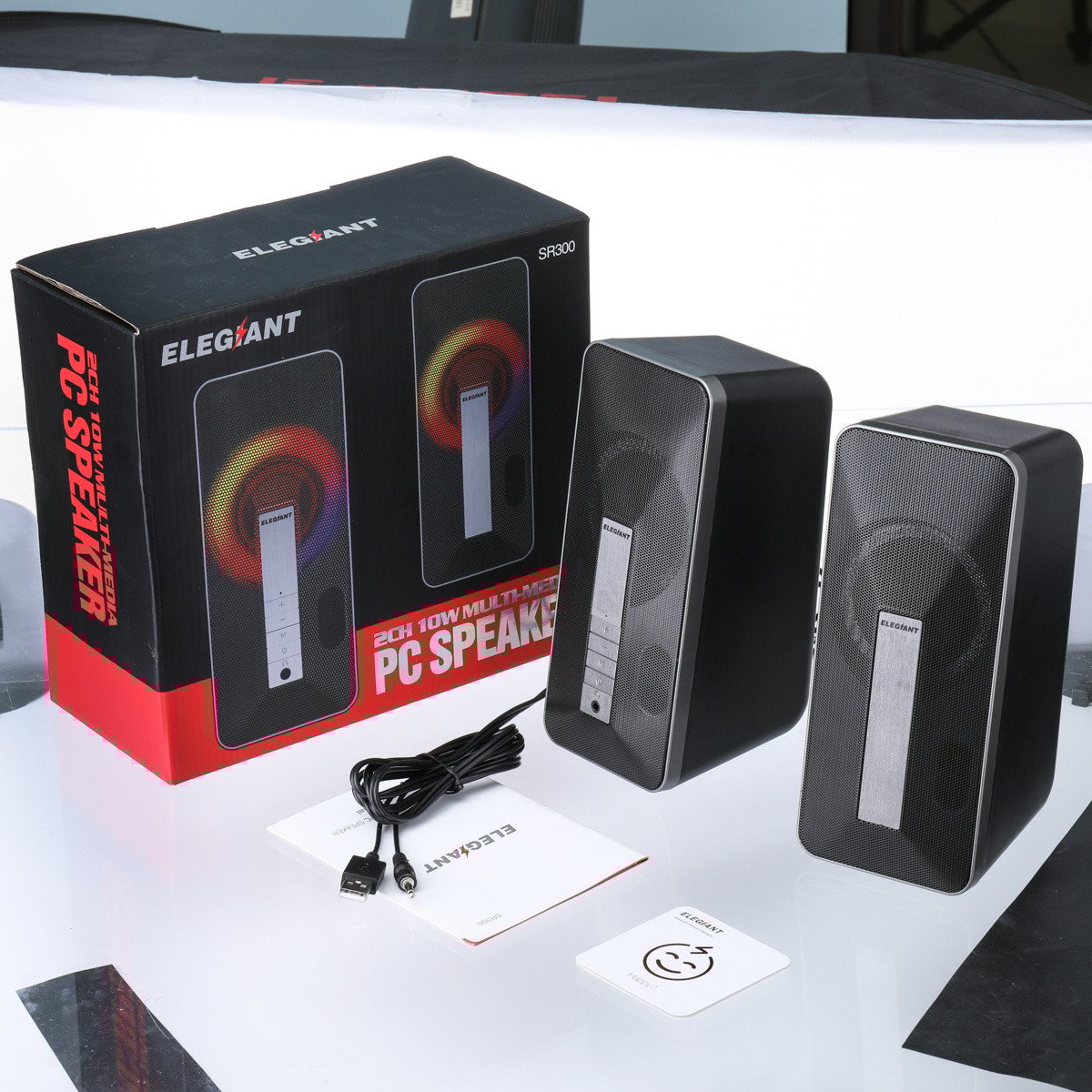 1* SR300 Gaming Speakers 1* User Manual 1* packaging box