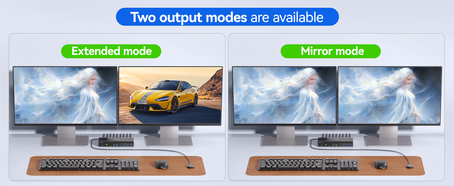 This 4 ports KVM switch lets you connect 4 hosts (computers, PS4/PS5, Raspberry Pi, etc.) simultaneo