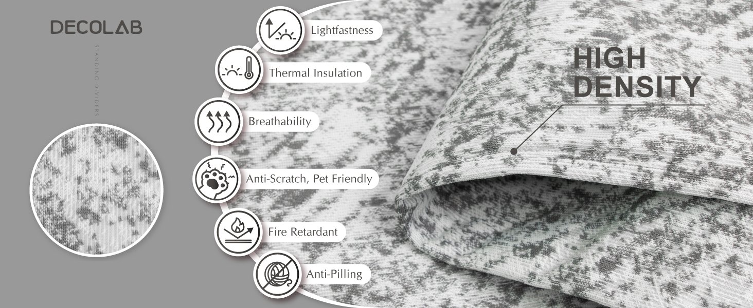 standing divider fabric sleeve feature