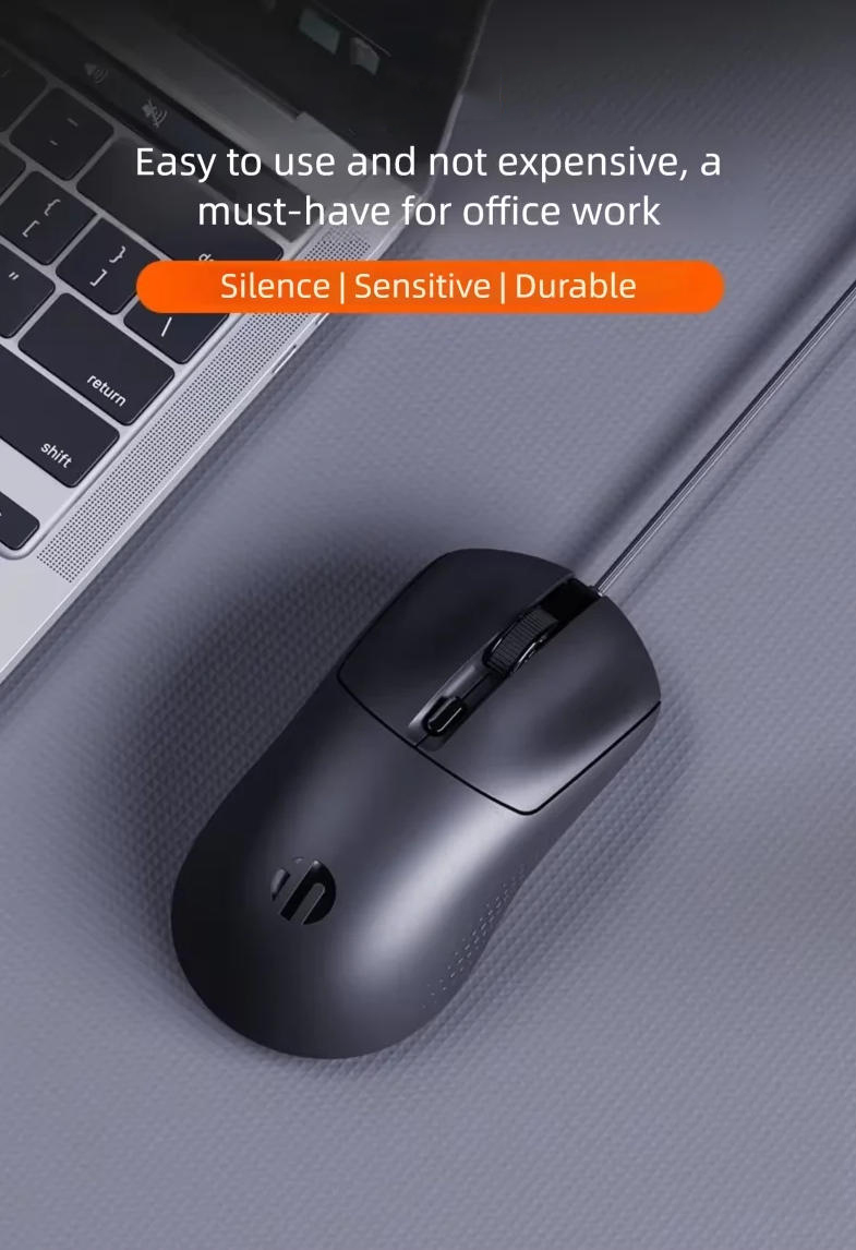 Wired USB Mouse, Ergonomic Wired Mouse, 4 Buttons 3Level DPI Adjustable [up to 2000 dpi] Computer Op