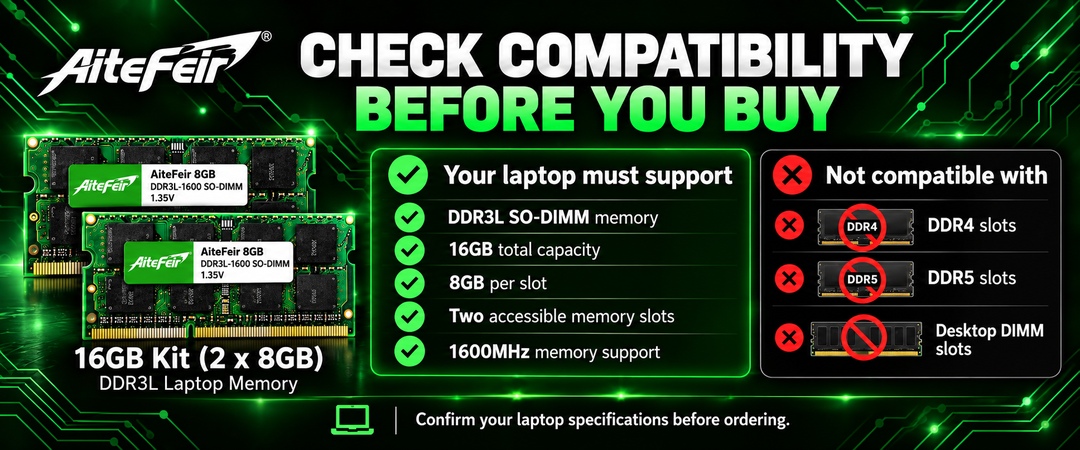 DDR3L 8GB 1600mhz RAM laptop notebook