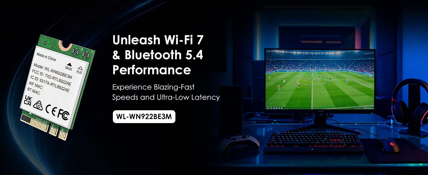 Wi-Fi 7 NGFF M.2 Card