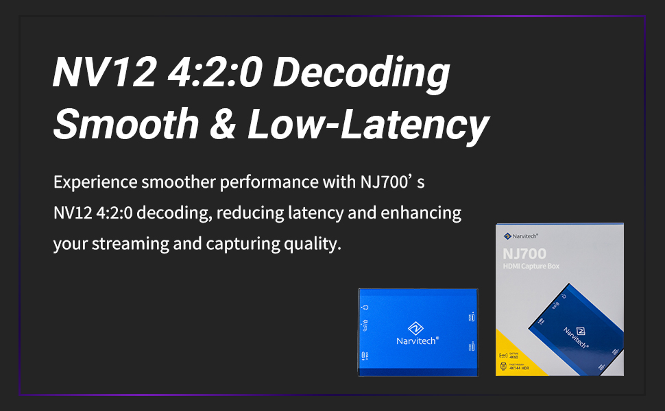 NV12 4:2:0 Decoding Smooth Performance Low Latency