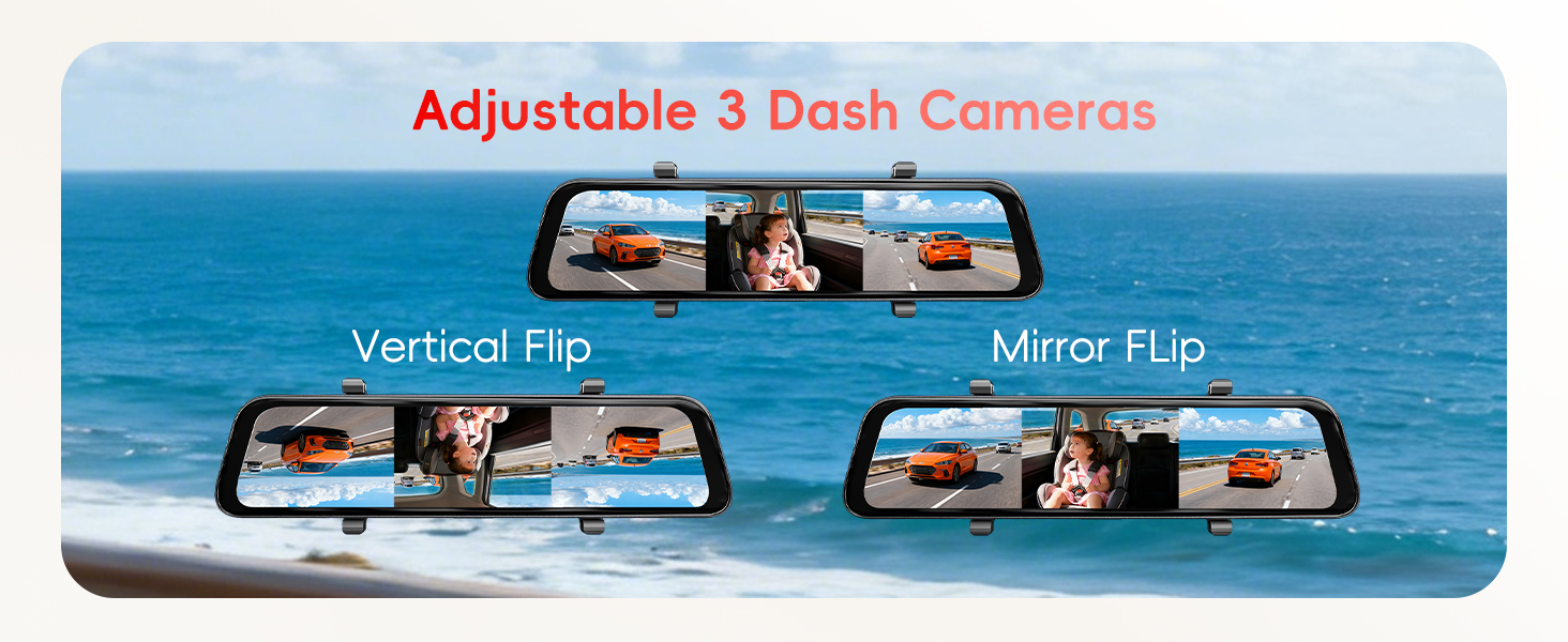 best mirror dash cam front and rear
