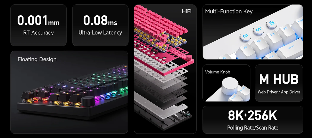 MCHOSE Mix 87 TKL Wired Gaming Keyboard