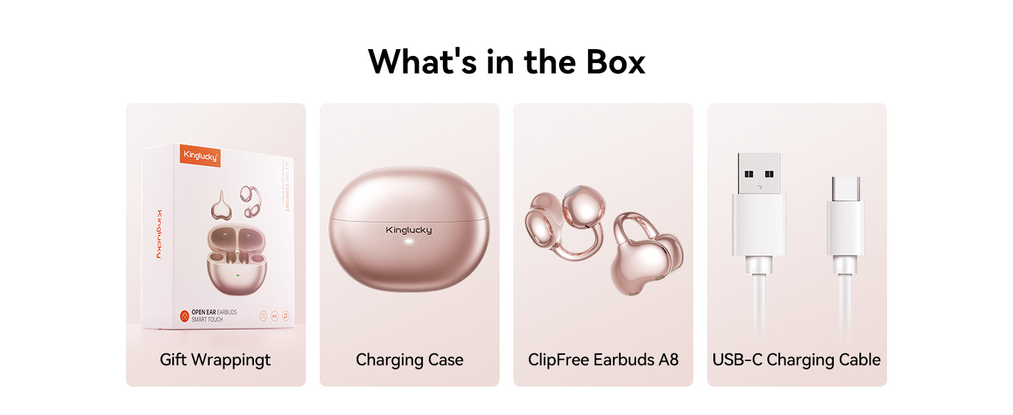 Kinglucky A8 Upgraded Clip-On Earbuds