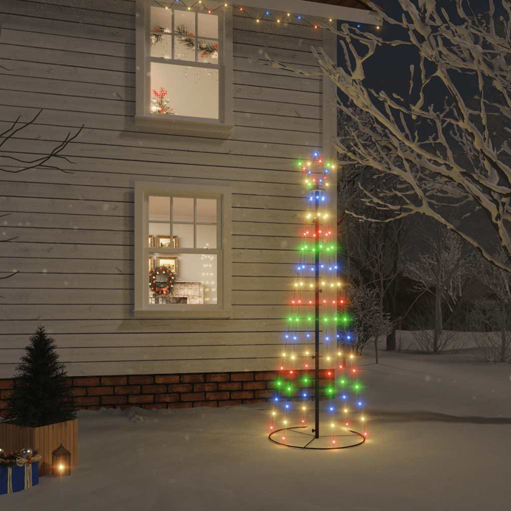 vidaXL Christmas Cone Tree Artificial Christmas Tree Lighting with LEDs  Colorful - Newegg.com, image size:1024x1024
