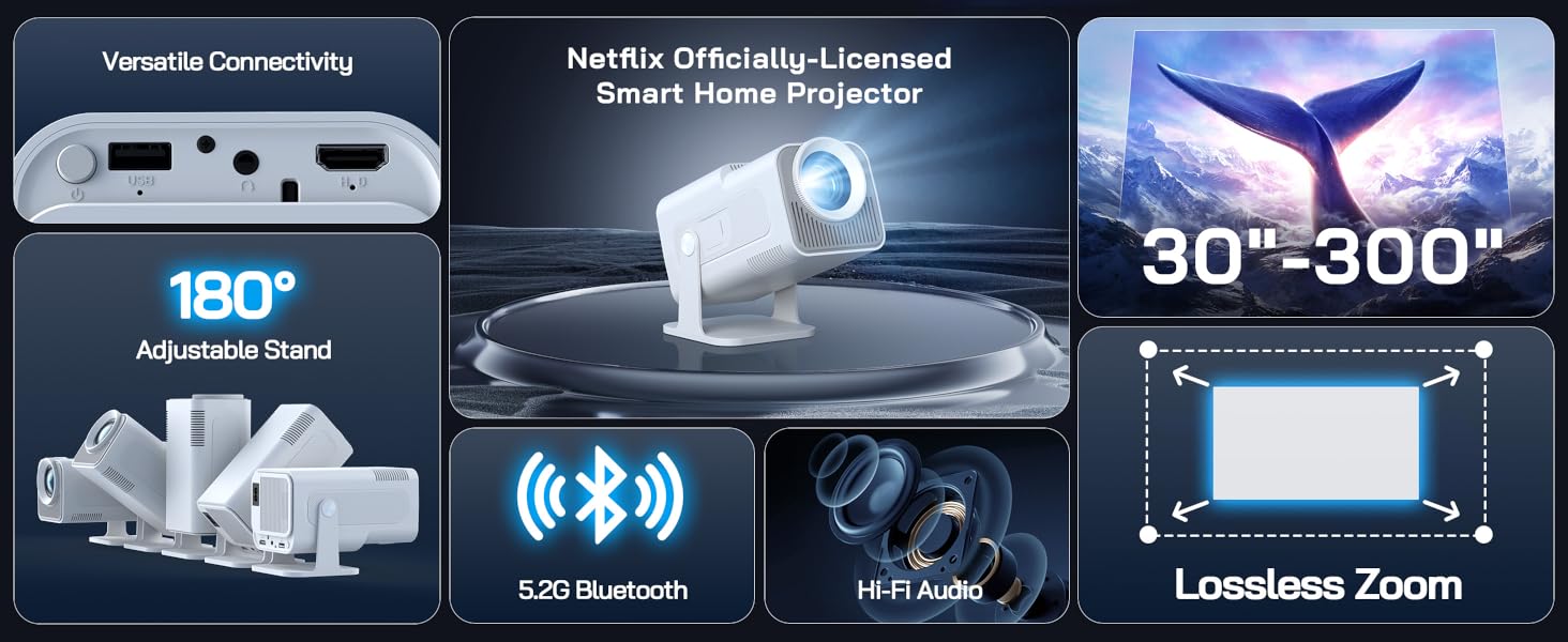 WOLFANG WP03 4K Mini Projector