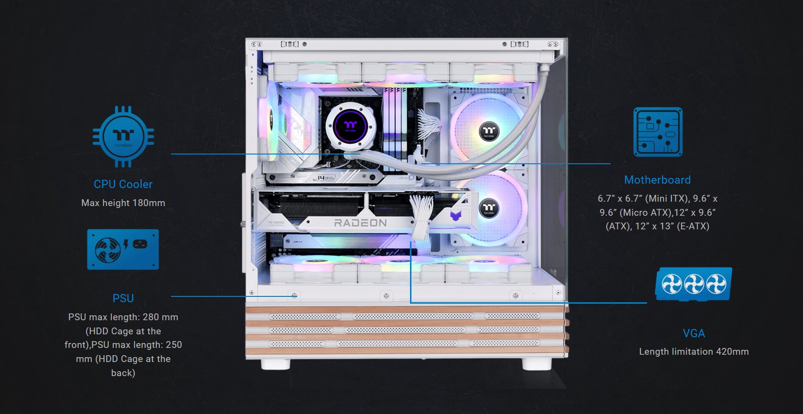 Thermaltake View 270 Plus WS ARGB Case