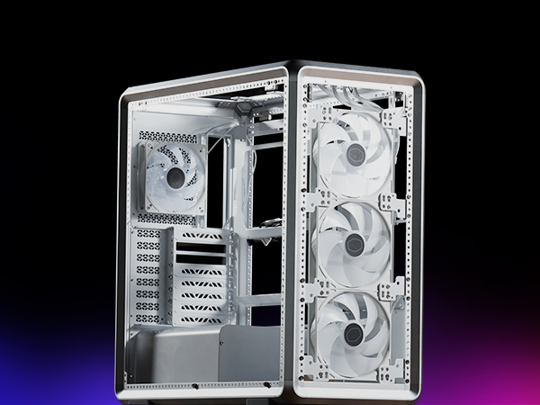 Cooler Master MasterFrame 600 Silver ATX Mid-Tower PC Case