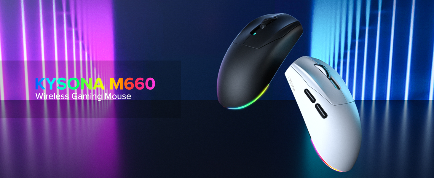 Wireless Gaming Mouse, 12000 DPI, Tri-Mode Bluetooth Gaming Mouse Wireless, Lightweight, 80Hrs Batte